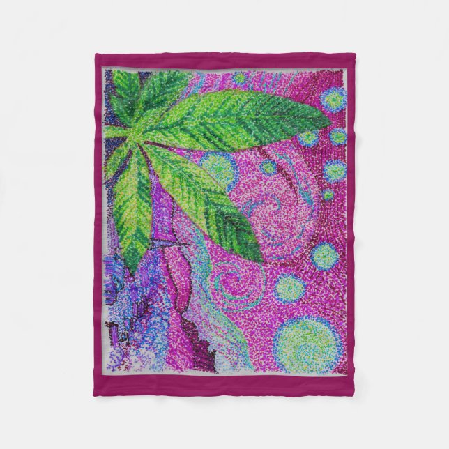 Far Out Night Fleece Blanket (Front)