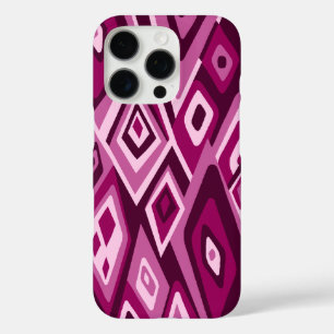 Far Out Retro Abstract Psychedelic Magenta iPhone 16 Pro Case