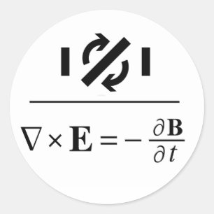 Faraday's Law Classic Round Sticker