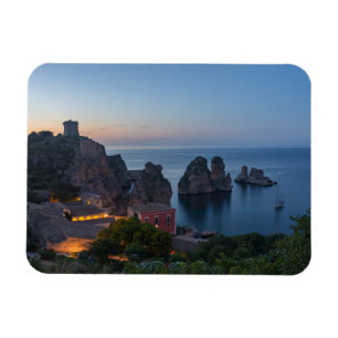 Faraglioni and Tonnara in Scopello, Sicily Magnet
