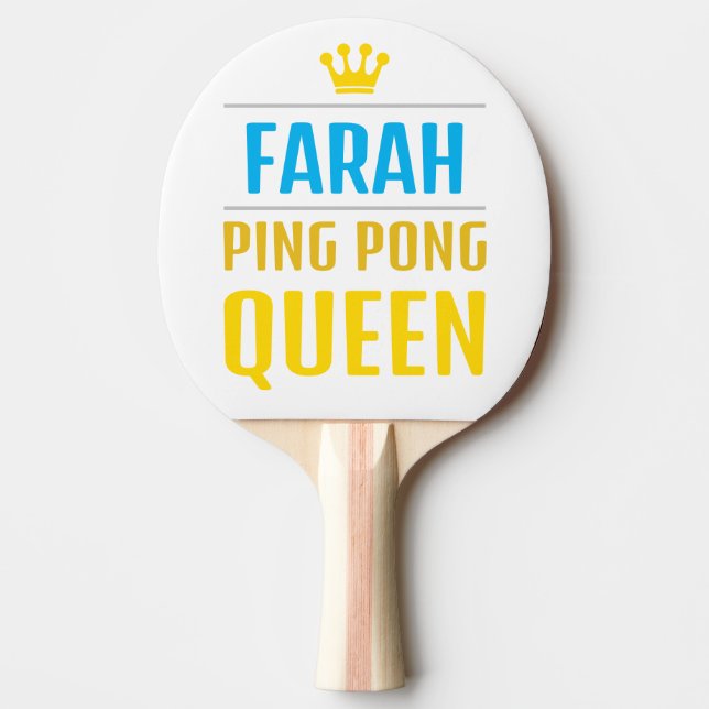 Farah Ping Pong Paddle (Front)