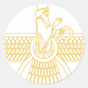 Faravahar Classic Round Sticker