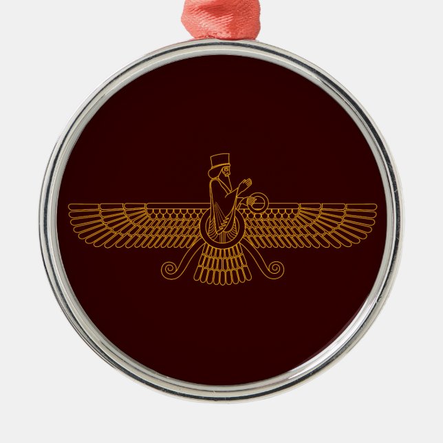 Faravahar Metal Tree Decoration (Front)