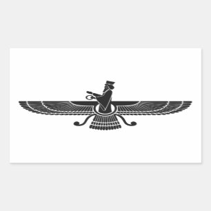 Faravahar Rectangular Sticker