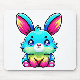 Farbenfrohes Häschen auf Mausmatte Mouse Mat