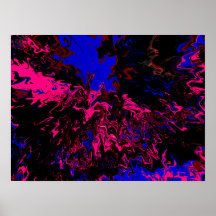 Farbexplosion Blau-Rot