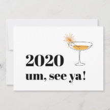 Farewell 2020 Modern Font Cocktail