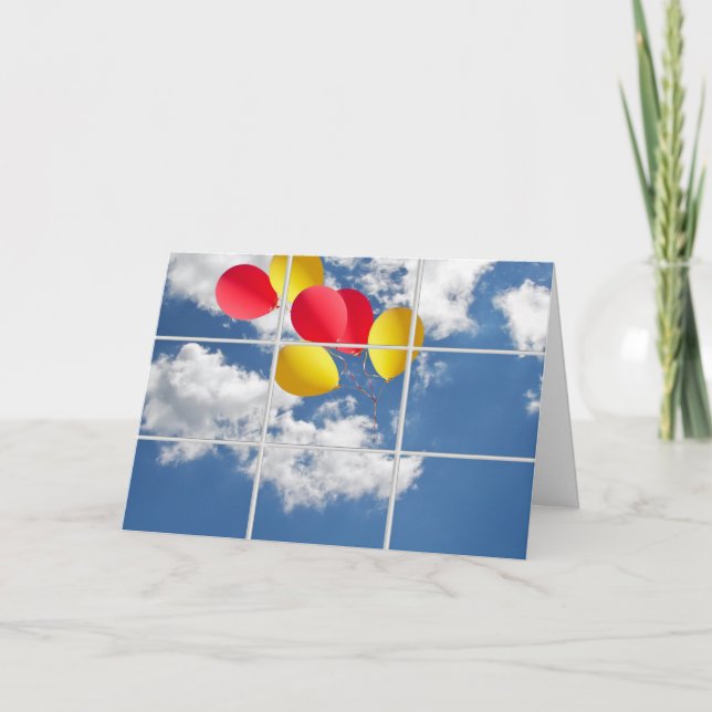Farewell Balloons Card (Front)