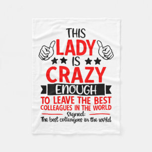 Farewell Coworker Leaving Job, Coworker Going Away Fleece Blanket