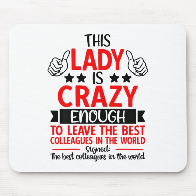 Farewell Coworker Leaving Job, Coworker Going Away Mouse Mat (Front)