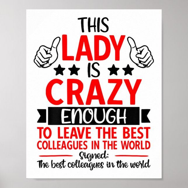 Farewell Coworker Leaving Job, Coworker Going Away Poster (Front)