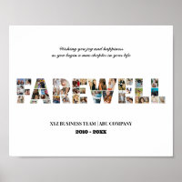 Farewell Custom Photo Collage Coworker Retirement