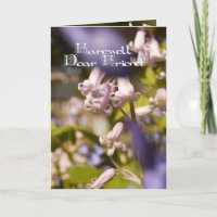 Farewell dear friend, sympathy card
