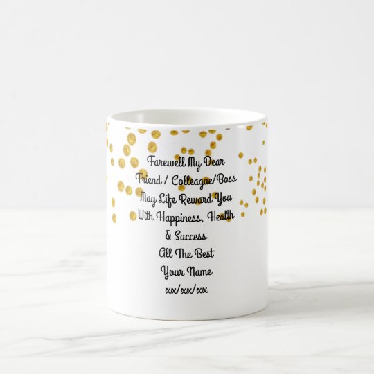 Farewell Gift Colleague Friend Boss Personalised Coffee Mug