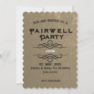 Farewell  invitation