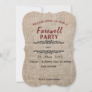 Farewell Invitation
