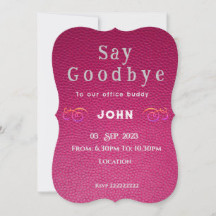 Farewell  invitation