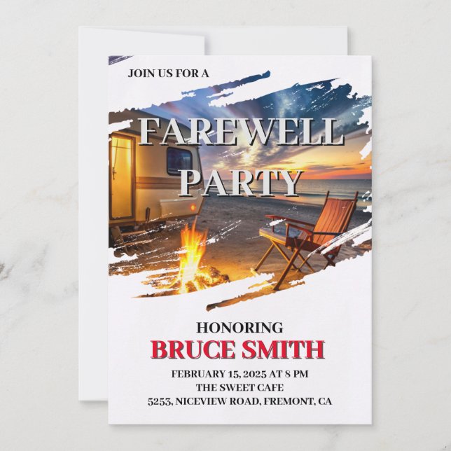 Farewell Party Invitation (Front)