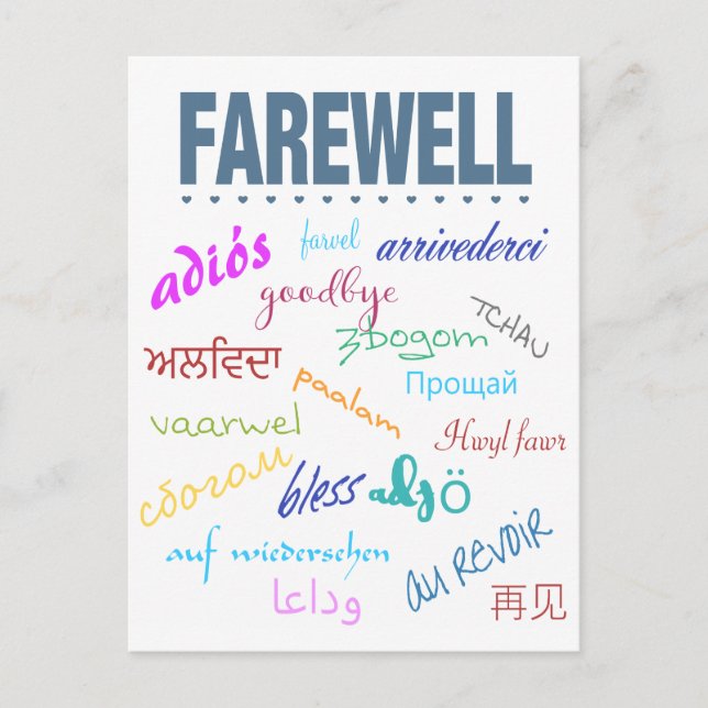Farewell Postcard (Front)