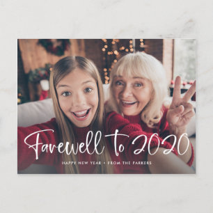 Farewell to 2020   Happy New Year 2021 Photo Holiday Postcard