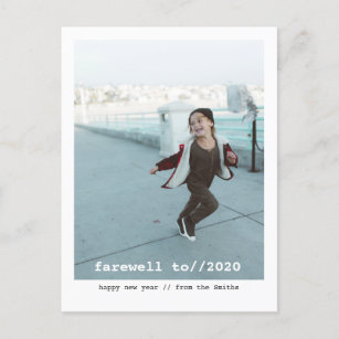 Farewell to 2020 Minimalist Photo Card