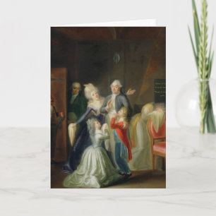 Farewell to Louis XVI by his Family Card