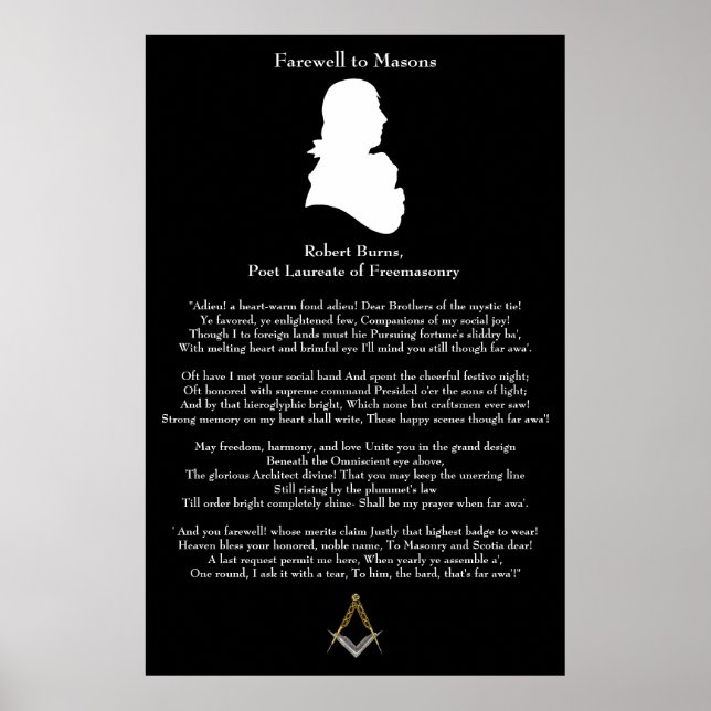 Farewell to Masons Poster (Front)