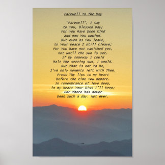 Farewell To The Day Poster