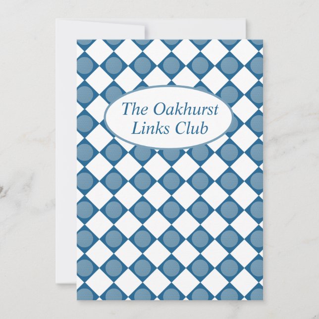 Farewell to the Fairways A Toast to the Season Invitation (Front)