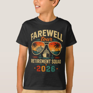 Farewell Vintage Tour Retirement Squad 2026 T-Shirt