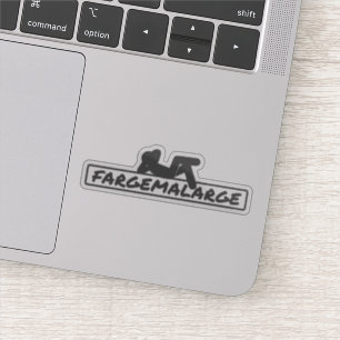 Fargemalarge Laptop Sticker