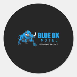 Fargo Blue Ox Motel Movie Classic Round Sticker