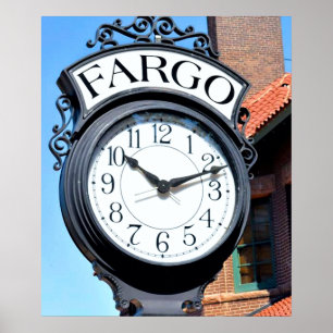 Fargo Clock Poster
