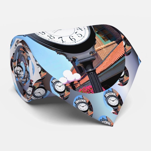 Fargo Clock Tie (Rolled)