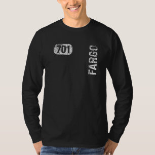 Fargo North Dakota 701 Area Code Vintage Retro   T-Shirt