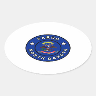 Fargo North Dakota Oval Sticker
