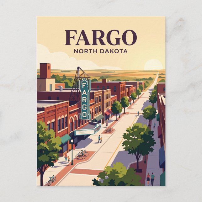 Fargo, North Dakota Postcard (Front)