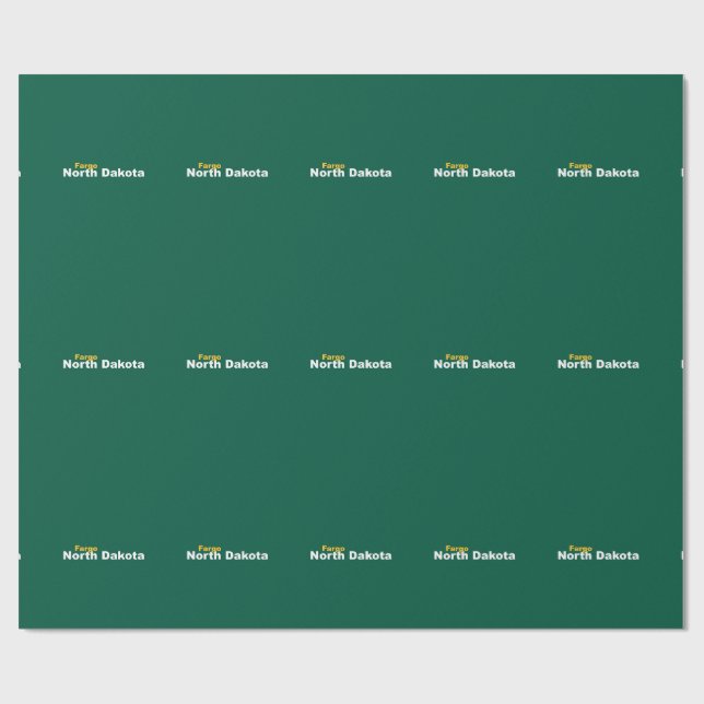 Fargo, North Dakota Wrapping Paper (Flat)
