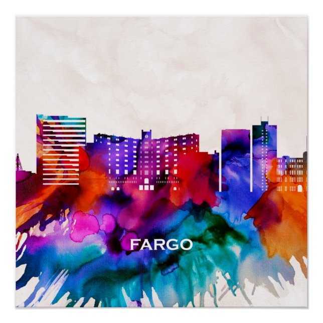 Fargo Skyline Poster (Front)