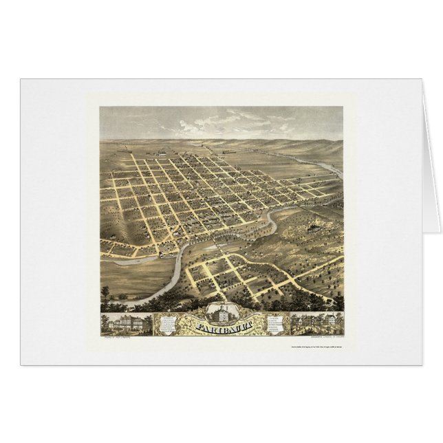 Faribault, MN Panoramic Map - 1869 (Front Horizontal)