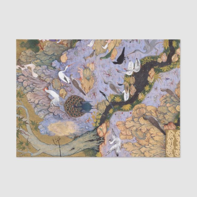 Farid al-Din 'Attar The Concourse of the Birds Tissue Paper (Front)