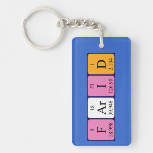 Farid periodic table name keyring