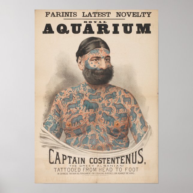 Farinis Royal Aquarium Captain Costentenus Poster (Front)