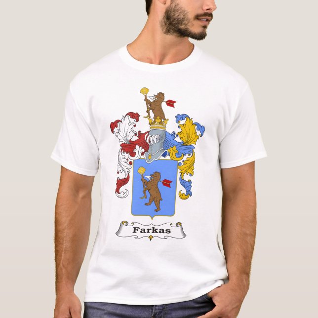 Farkas Family Hungarian Coat of Arms T-shirt (Front)