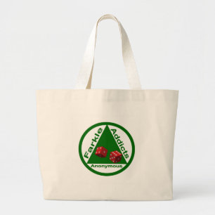 Farkle Addicts Anonymous Large Tote Bag