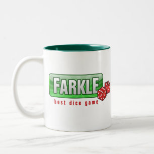 FARKLE - best dice game Two-Tone Coffee Mug