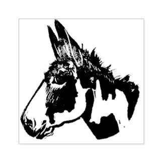 Farley the donkey stamp