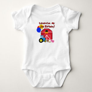 Farm 2nd Birthday Baby Bodysuit