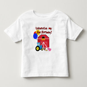 Farm 2nd Birthday Tshirts and Gifts