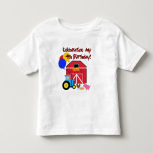 Farm 4th Birthday Tshirts and Gifts
